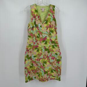 Sigrid‎ Olsen Womens Dress Size 4 Mod Psychedelic Y2K Retro Resortcore Vacation